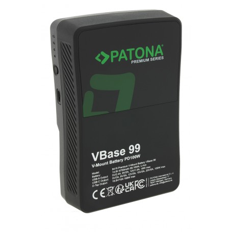 Patona batteria Premium VBase Li-ion V-Mount 99Wh 14.4V 6.7Ah