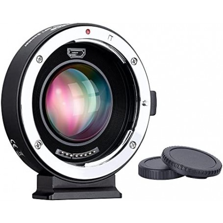 Commlite adapter elettronico AF con booster 0.71x da Ottica EF a corpo EOS M